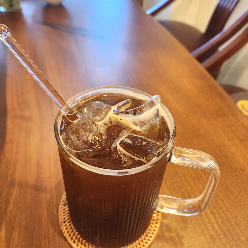 온더락잔 플리츠항아리 플랫화이트잔 내열유리컵460ml - 상세 이미지 5