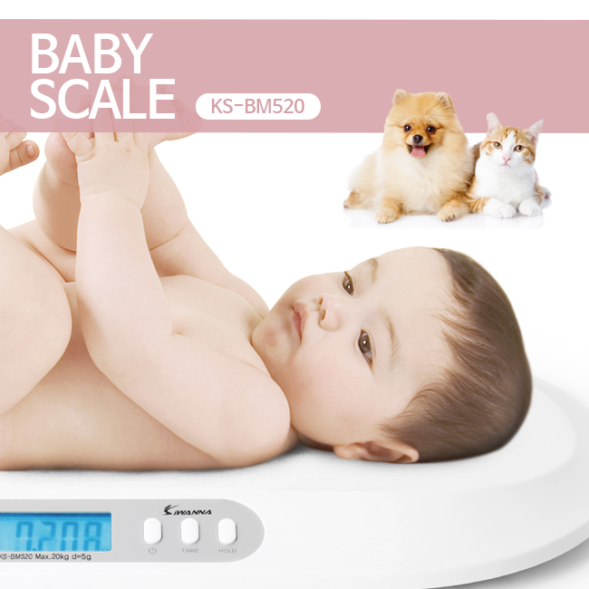 아이워너 유아용체중계 애기 강아지 고양이 KS-BM520 상품 이미지