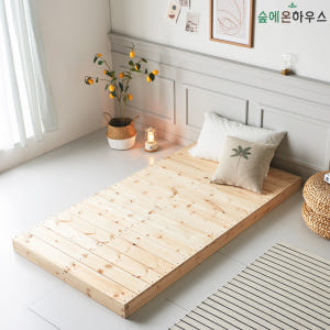 저상침대 저상형 원목 프레임 바닥 깔판 매트리스 받침대 미니싱글 솔직 후기 | 실제 배치 사진 포함 - 상품 이미지 1