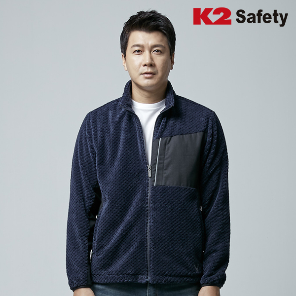 K2 세이프티 남자 자켓 겨울 작업복 상의 폴라폴리스 자켓 캐주얼 간절기 집업 F147R - 상세 이미지 2