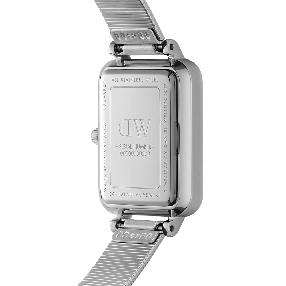 다니엘 웰링턴 QUADRO LUMINE BEZEL MESH MOP 큐빅장식 여성손목시계 이미지 8