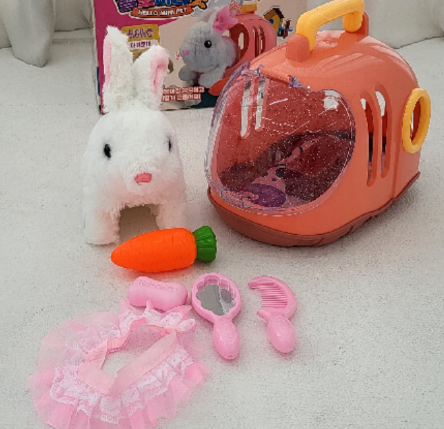 키저스 움직이는 애착인형 헬로미니펫 7종세트 아기 토끼 키우기 국민 장난감 선물