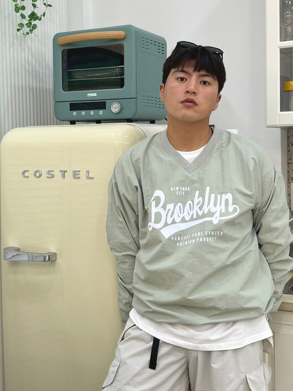 웜업맨투맨 바람막이맨투맨 우븐맨투맨 커플티 이미지 6