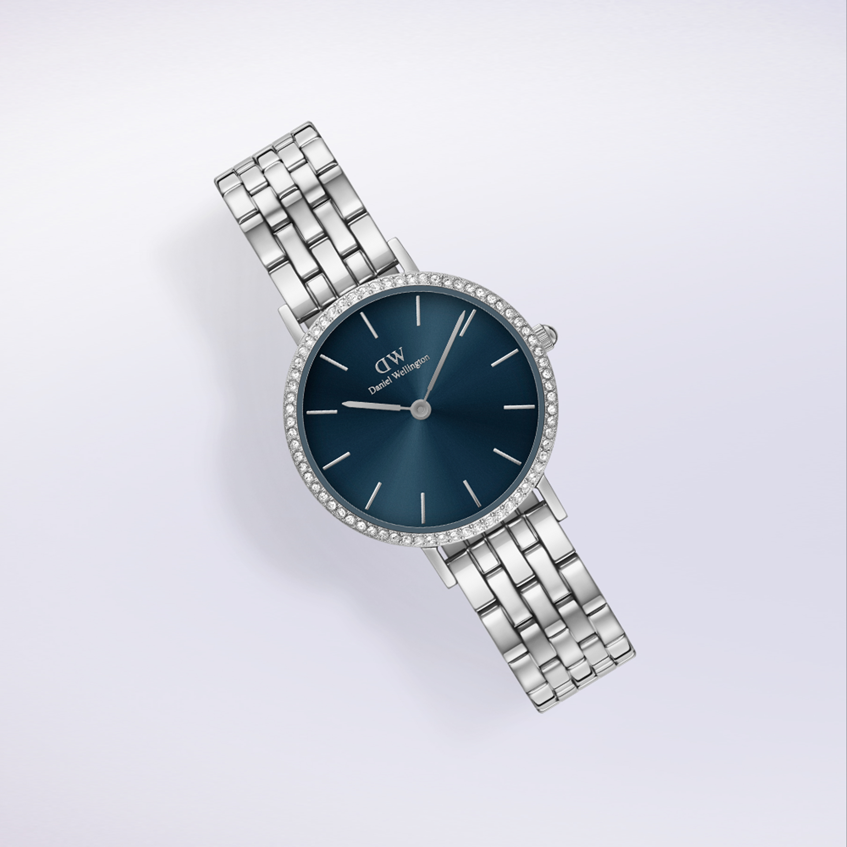 다니엘 웰링턴 PETITE LUMINE BEZEL 5-LINK ARCTIC 여자메탈시계 - 상세 이미지 5