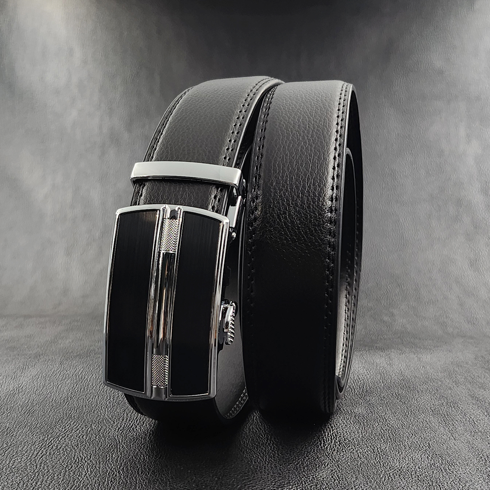 남자 자동 벨트 남성 허리띠 가죽밸트 혁띠 IRON 35mm - 상품 이미지