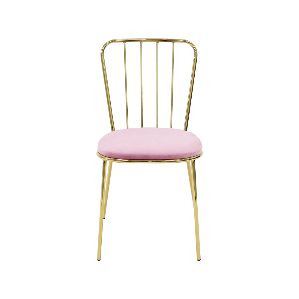 2+2 라인 골드벨벳 인테리어 디자인 카페체어 식탁 의자