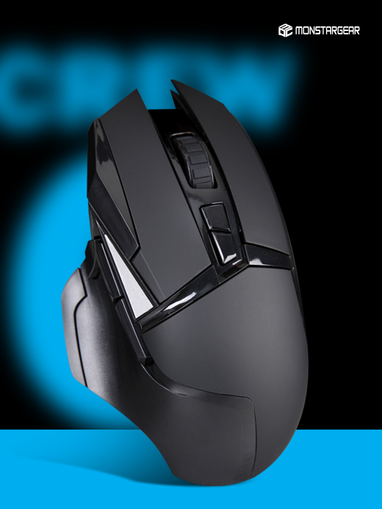 몬스타기어 크루 G 그립감 좋은 매크로 롤 배그 맥 북 PC 게이밍 사무용 유선 마우스