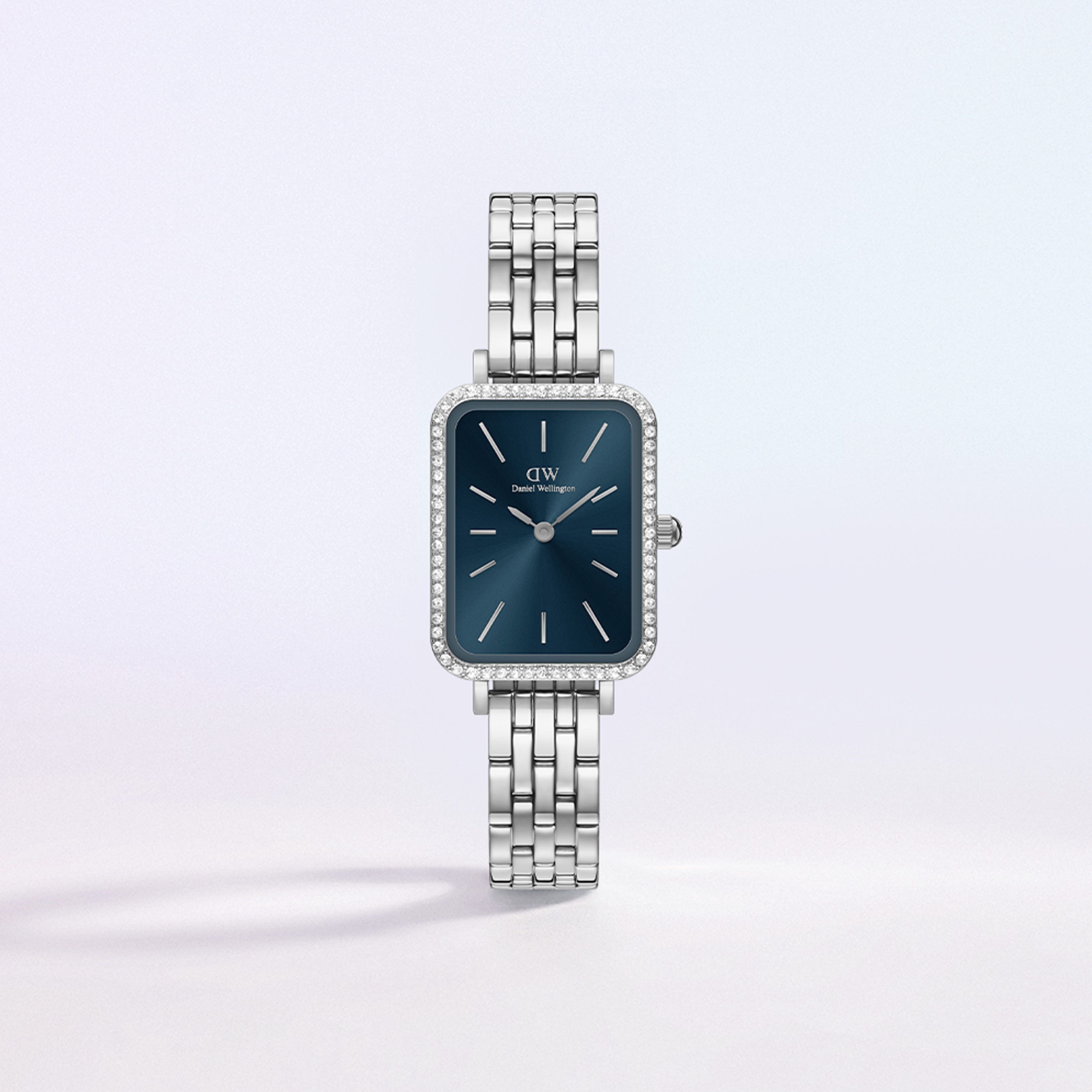 다니엘 웰링턴 QUADRO LUMINE BEZEL 5-LINK ARCTIC 여자메탈시계 - 상세 이미지 3
