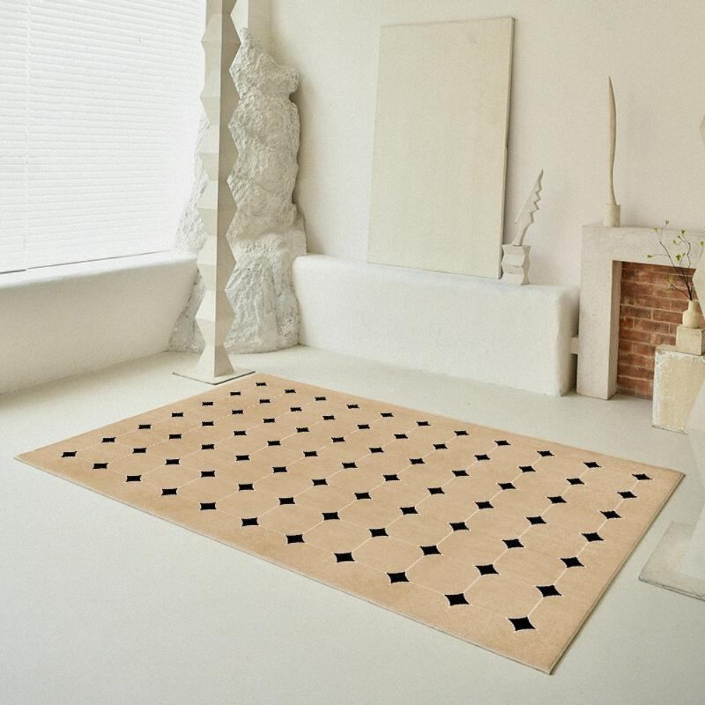 사이잘룩 워셔블 거실 클래식 러그 체크 침실 사계절 카페트 160x240cm - 상세 이미지 3