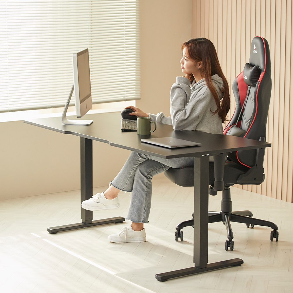 에이픽스 모션데스크 스탠딩 높낮이 높이조절 책상 MD301 1400x750