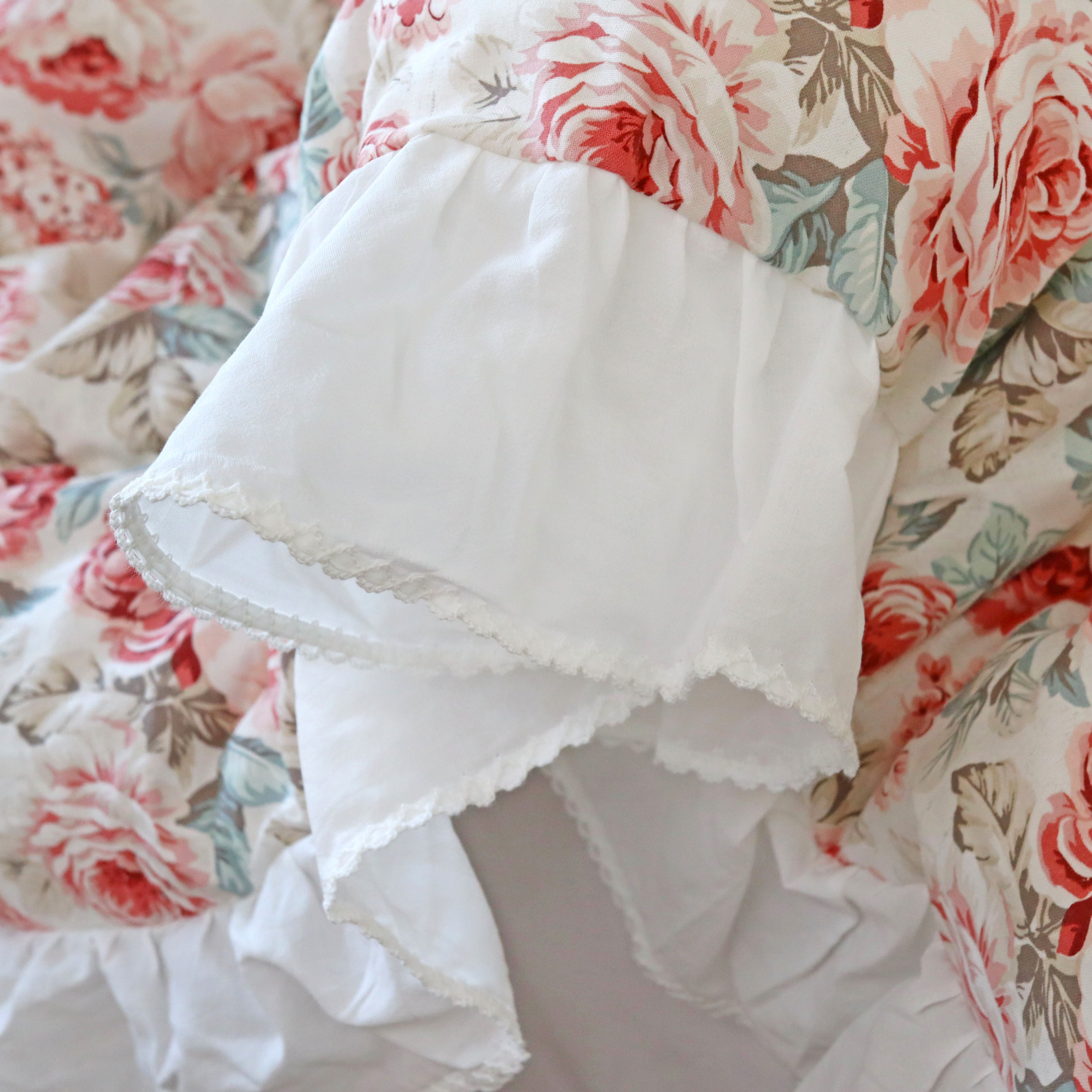 플라워가든 사계절 이불 도톰한 광목 워싱 순면 알러지케어 차렵이불 SS