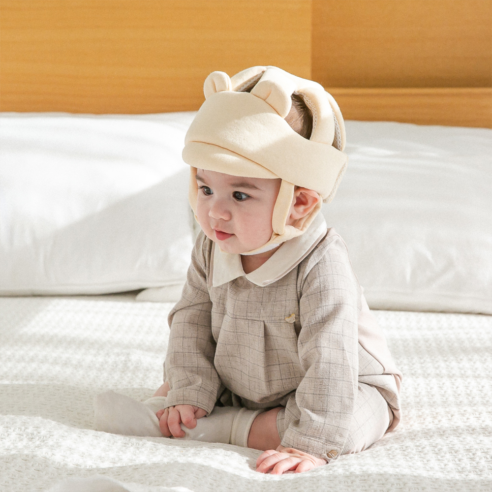 아가드 베베콩 오가닉 아기헬멧 아이보리 유아 머리보호대 머리쿵