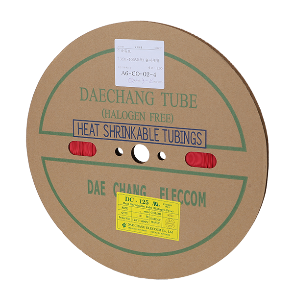 전선 열 수축튜브 7mm 적색 100M 대창일렉컴 - 상품 이미지