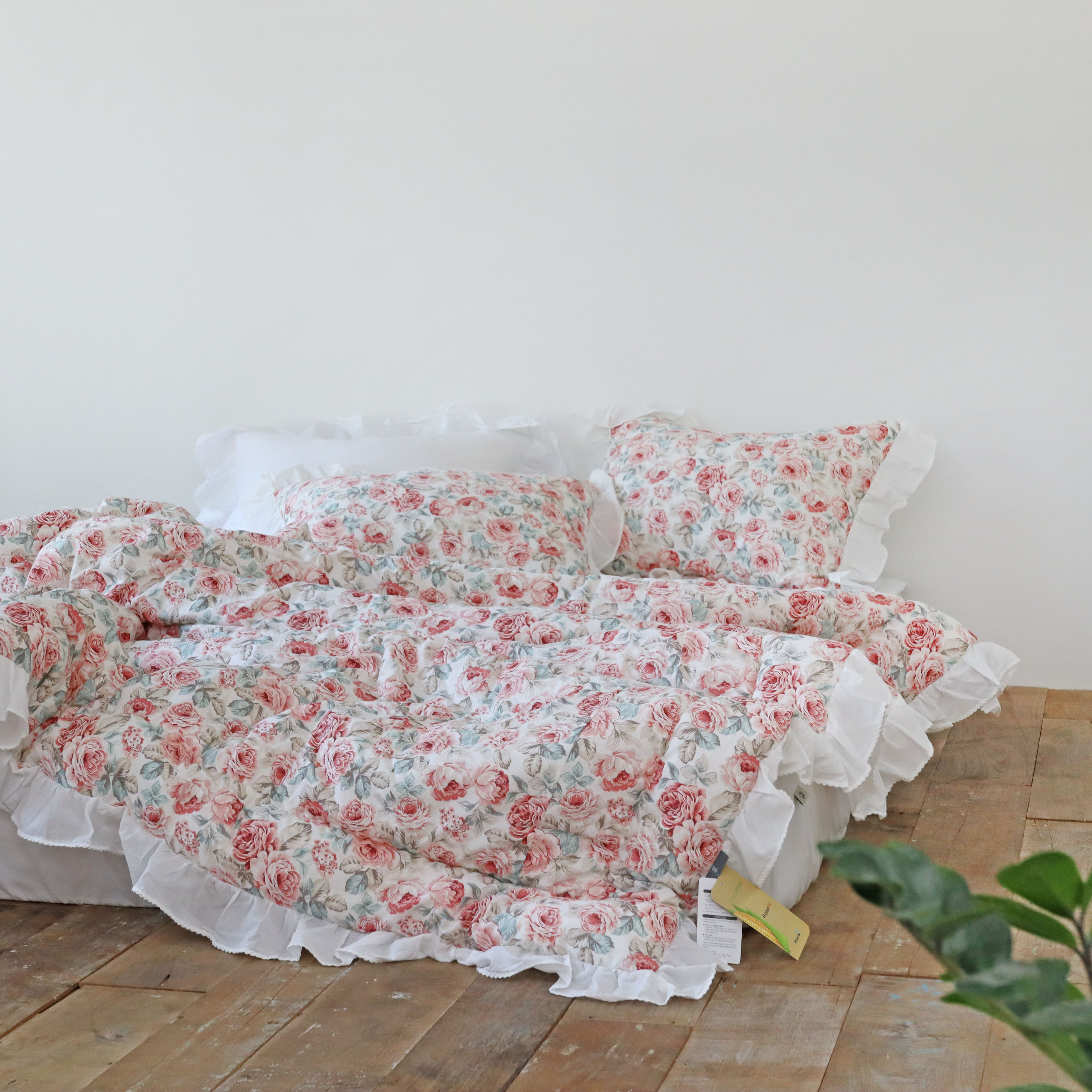 플라워가든 사계절 이불 도톰한 광목 워싱 순면 알러지케어 차렵이불 SS