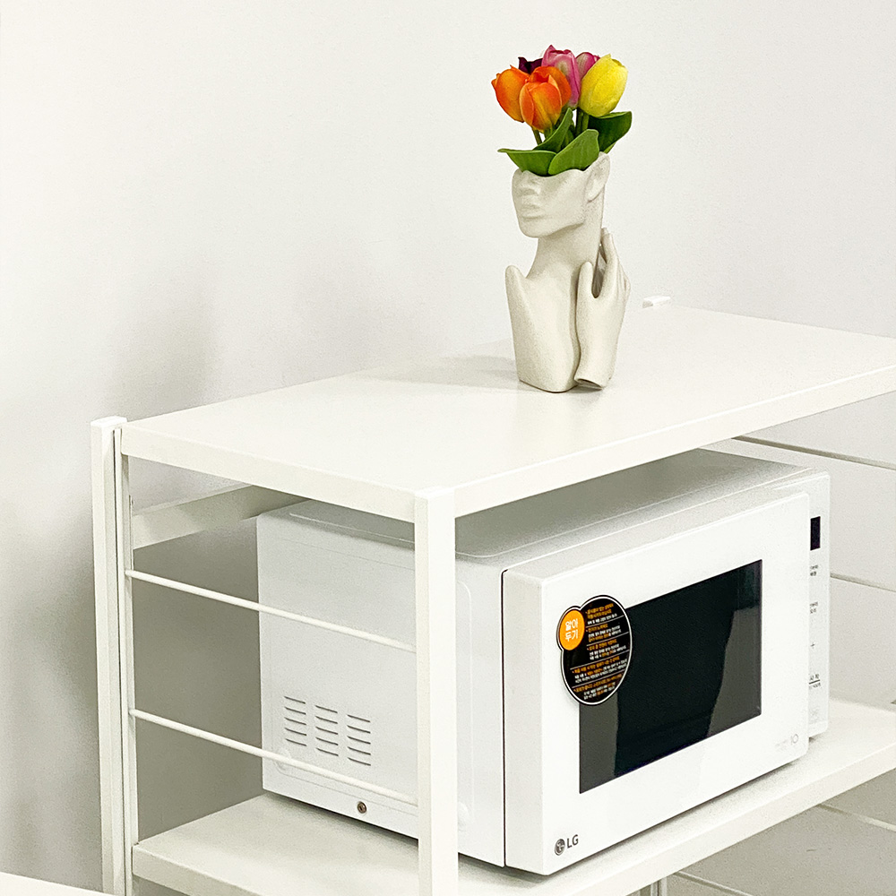 도디랙 전자레인지선반 밥솥 선반 수납장 렌지대 오븐 다이 2단 600400600