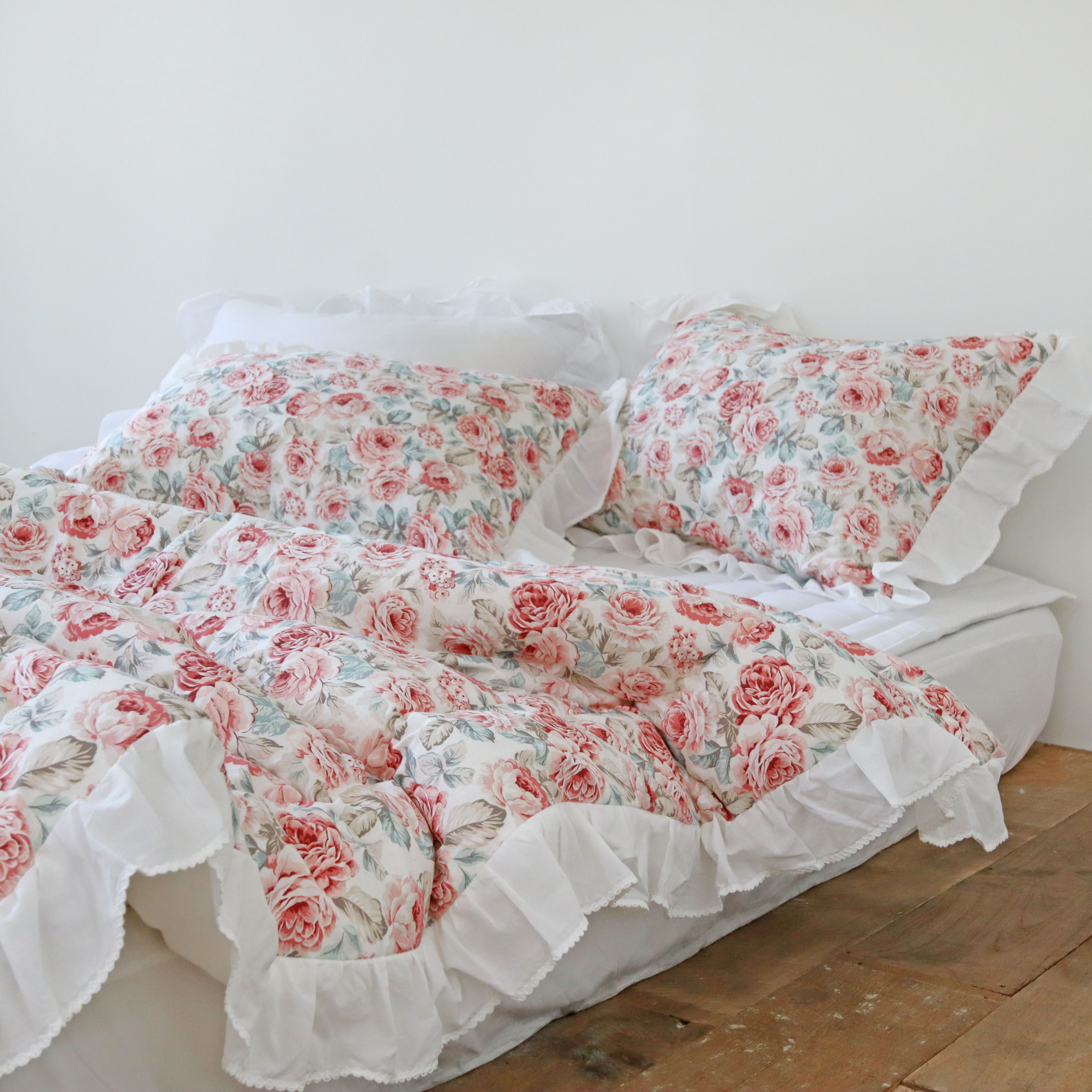 플라워가든 사계절 이불 도톰한 광목 워싱 순면 알러지케어 차렵이불 SS