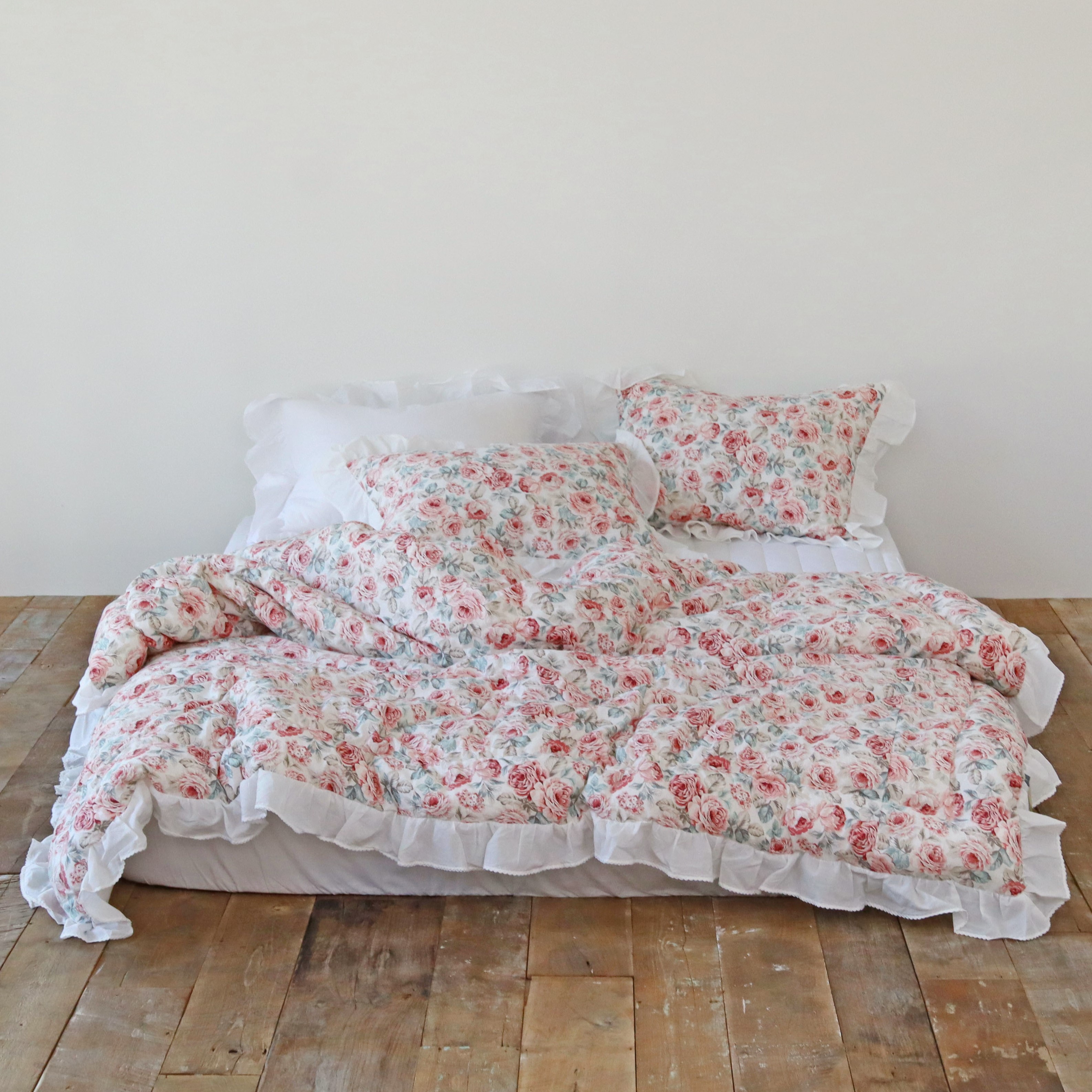 플라워가든 사계절 이불 도톰한 광목 워싱 순면 알러지케어 차렵이불 SS