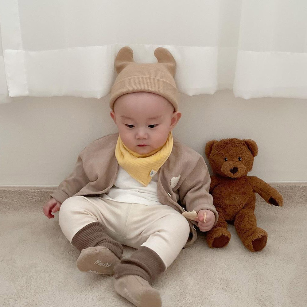 아기 스카프빕 7종세트 부드러운 삼중거즈 아기목수건