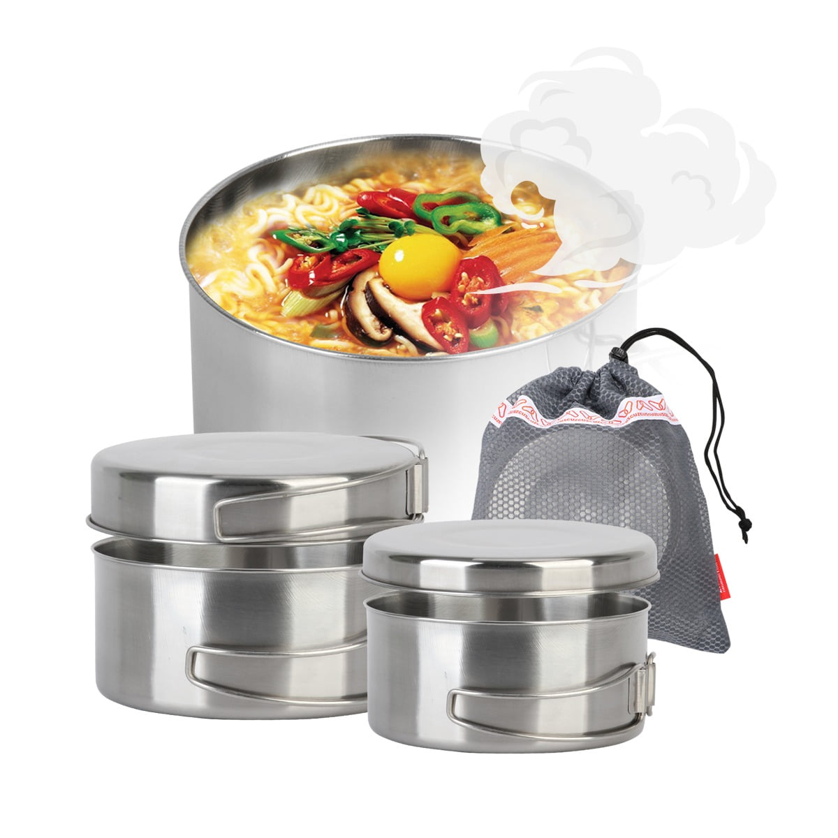 [N도착]미니코펠 4P 캠핑 백패킹 낚시 식기 취사도구 라면코펠