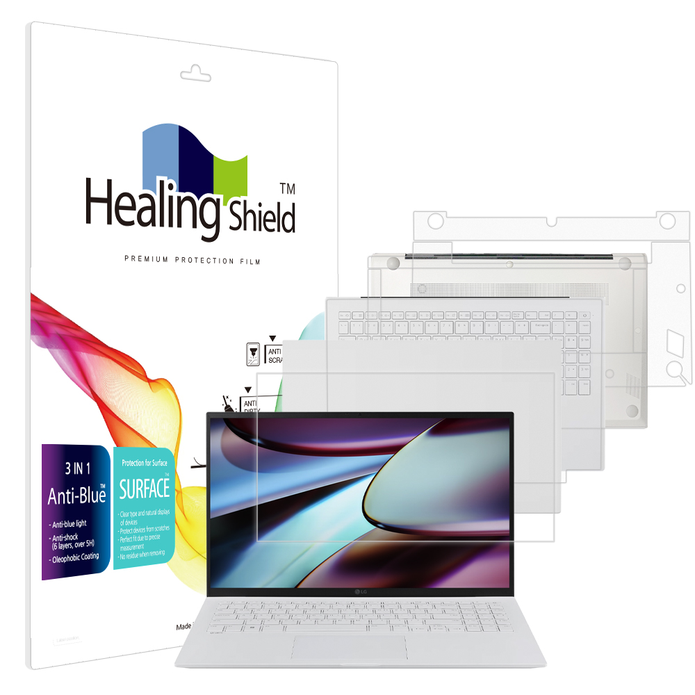 LG그램15 2023 15Z90RU 15ZD90RU 블루라이트차단 액정보호필름1매 외부3종 - 상품 이미지