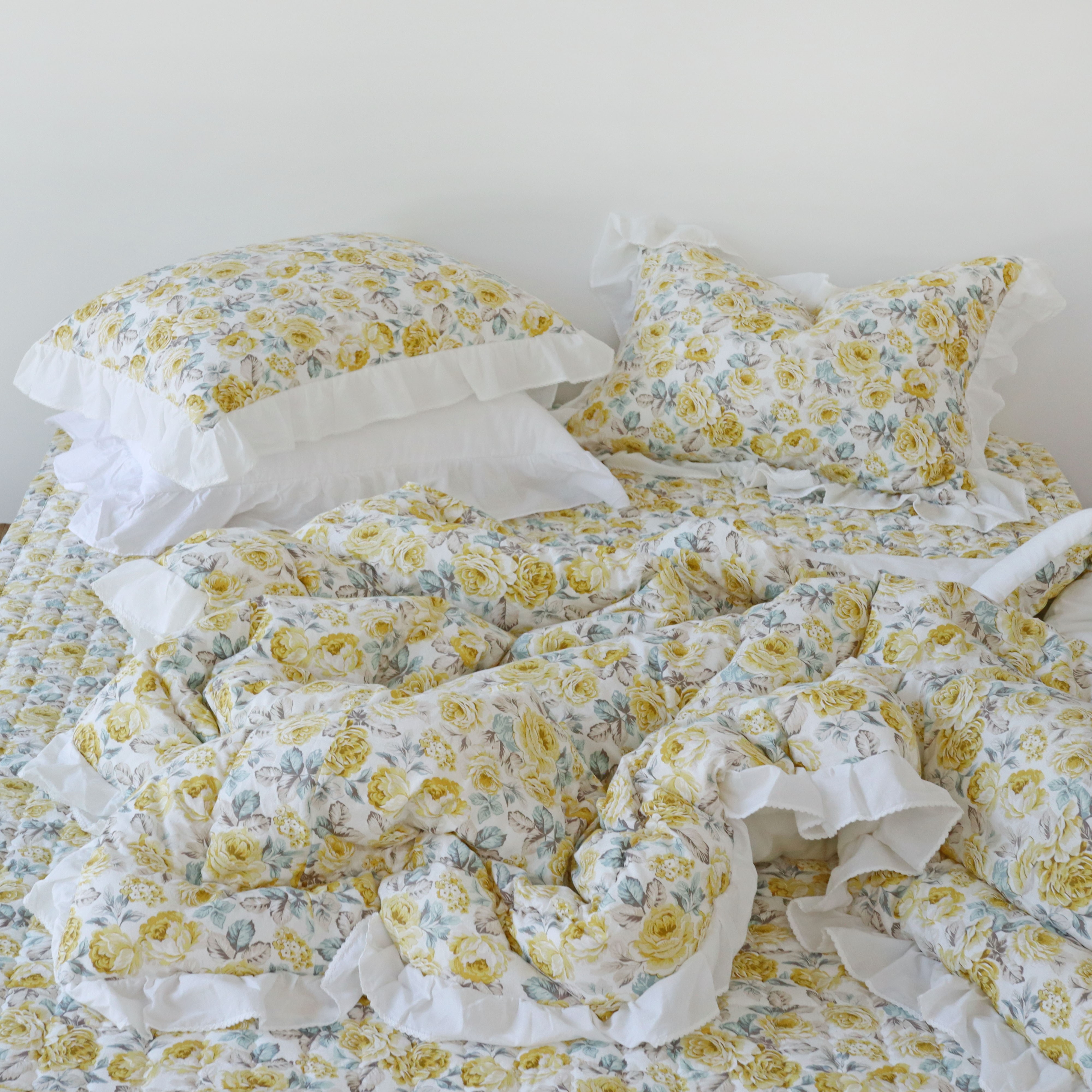 플라워가든 사계절 이불 도톰한 광목 워싱 순면 알러지케어 차렵이불 SS