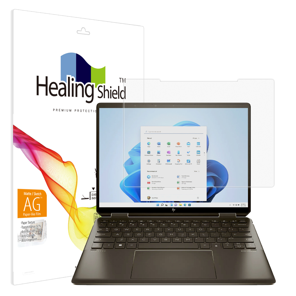 HP 스펙터 x360 14-ef0041TU 항균 종이질감 블루라이트차단 액정보호필름 - 메인 이미지