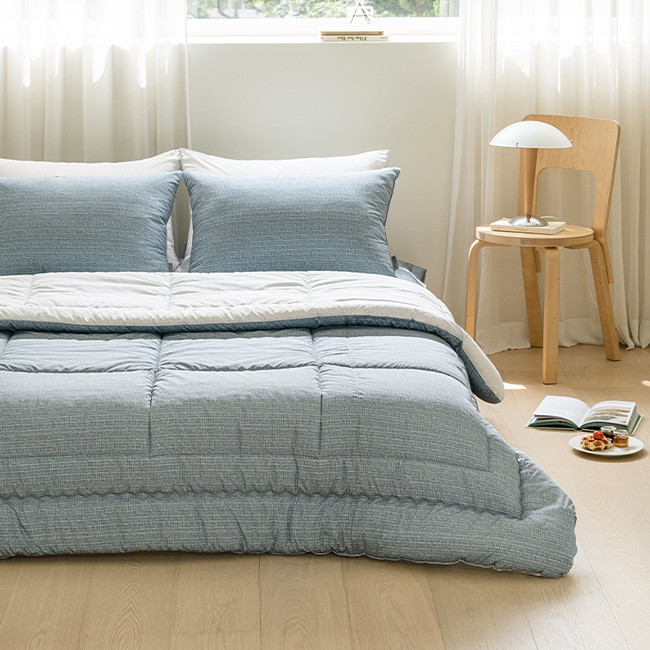 세사온라인 알러지케어 먼지없는 사계절 차렵이불패드 풀세트 루딘, Q(퀸)