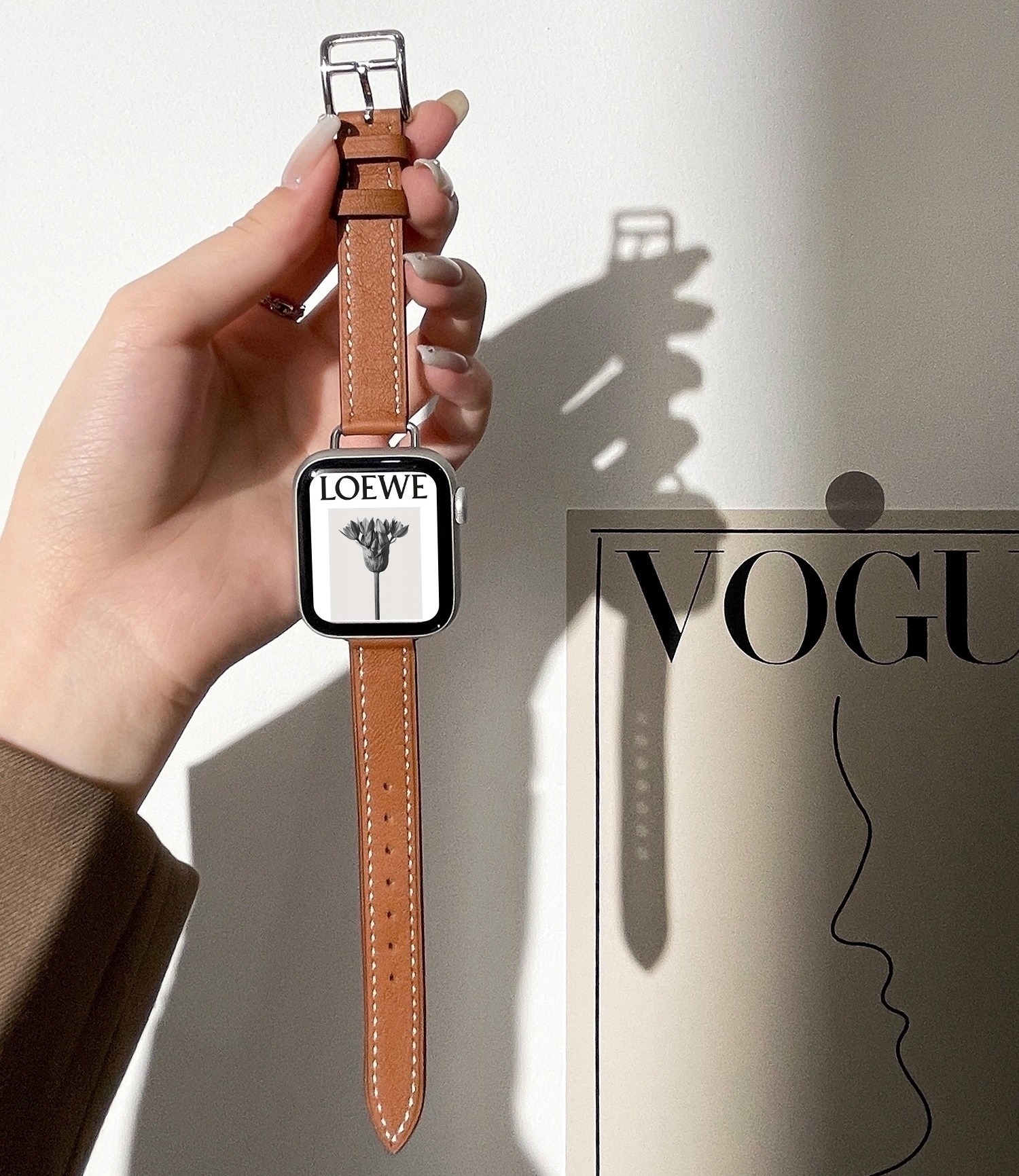 애플워치 가죽스트랩 스위프트 앱송 카프스킨 싱글투어 9 se2 40mm 41mm