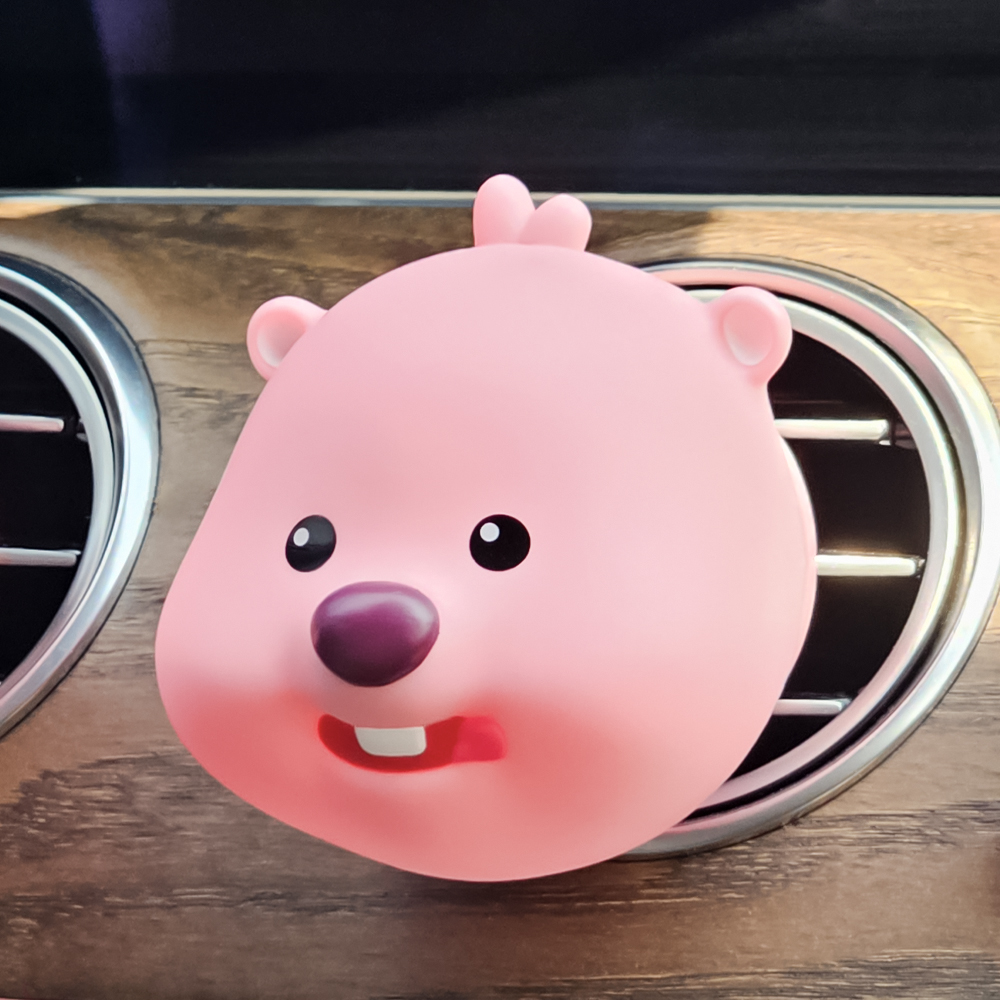 벨르아망 잔망루피 캐릭터 빅페이스 차량용 방향제 송풍구 디퓨저 군침루피 블랙체리