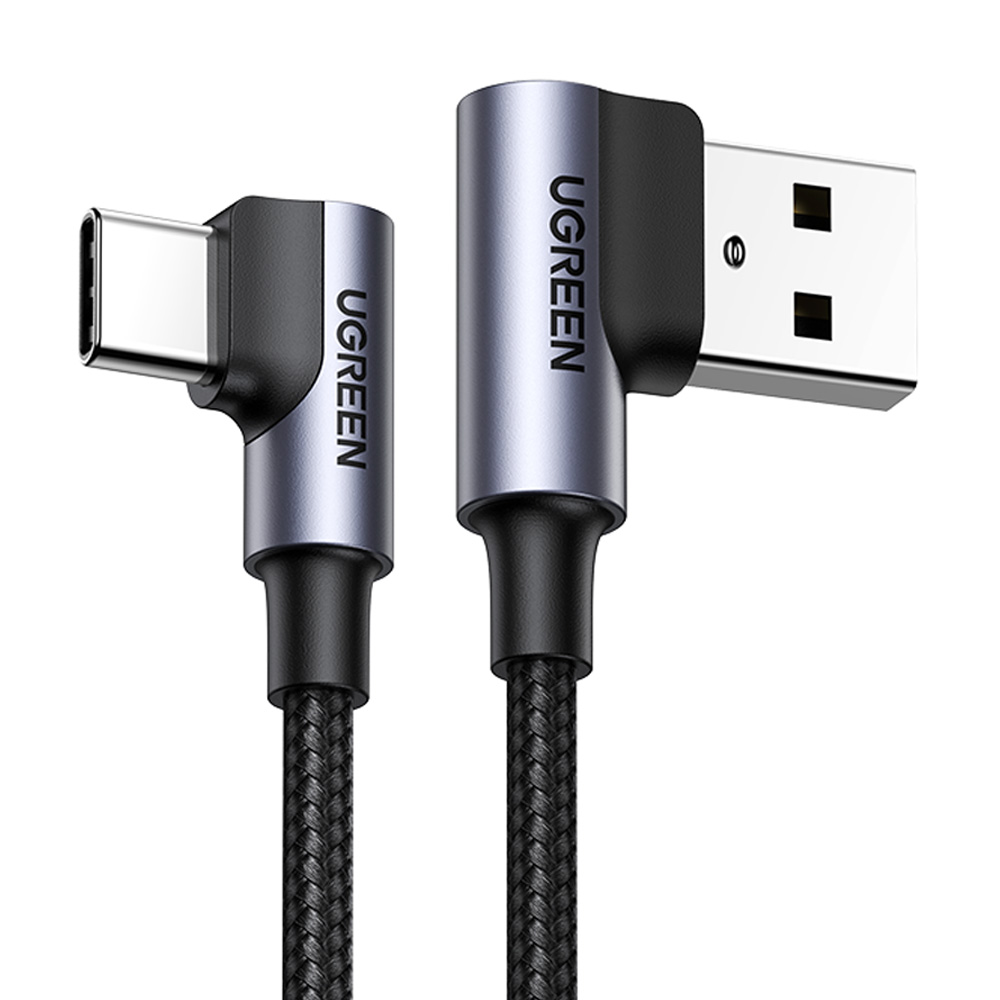 유그린 더블90도 C타입 USB 고속충전케이블, US176 - 메인 이미지