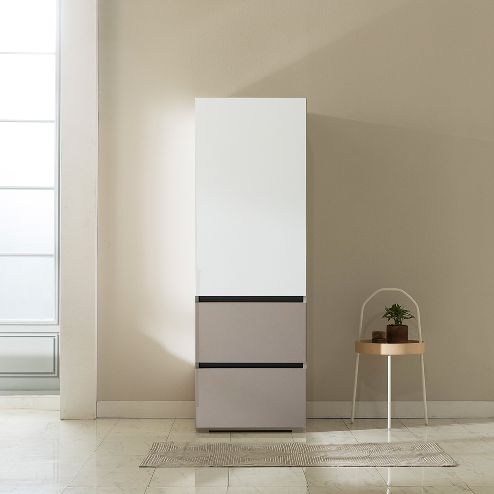 장인가구 스페이스 E0 속깊은 주방 수납장 홈 카페 냉장고 그릇 틈새장 800