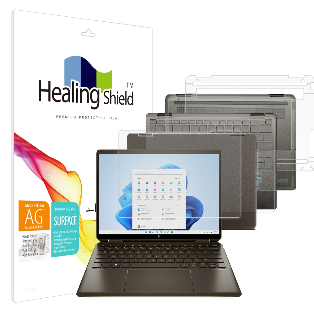 HP 스펙터 x360 14-ef0041TU 항균 종이질감 블루라이트차단 액정보호필름1매 외부3종 - 메인 이미지