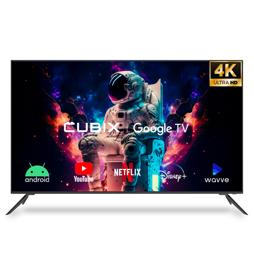 큐빅스 스마트 127cm(50인치) UHD 4K TV LED 구글 안드로이드 GTCBX50UHD-A1