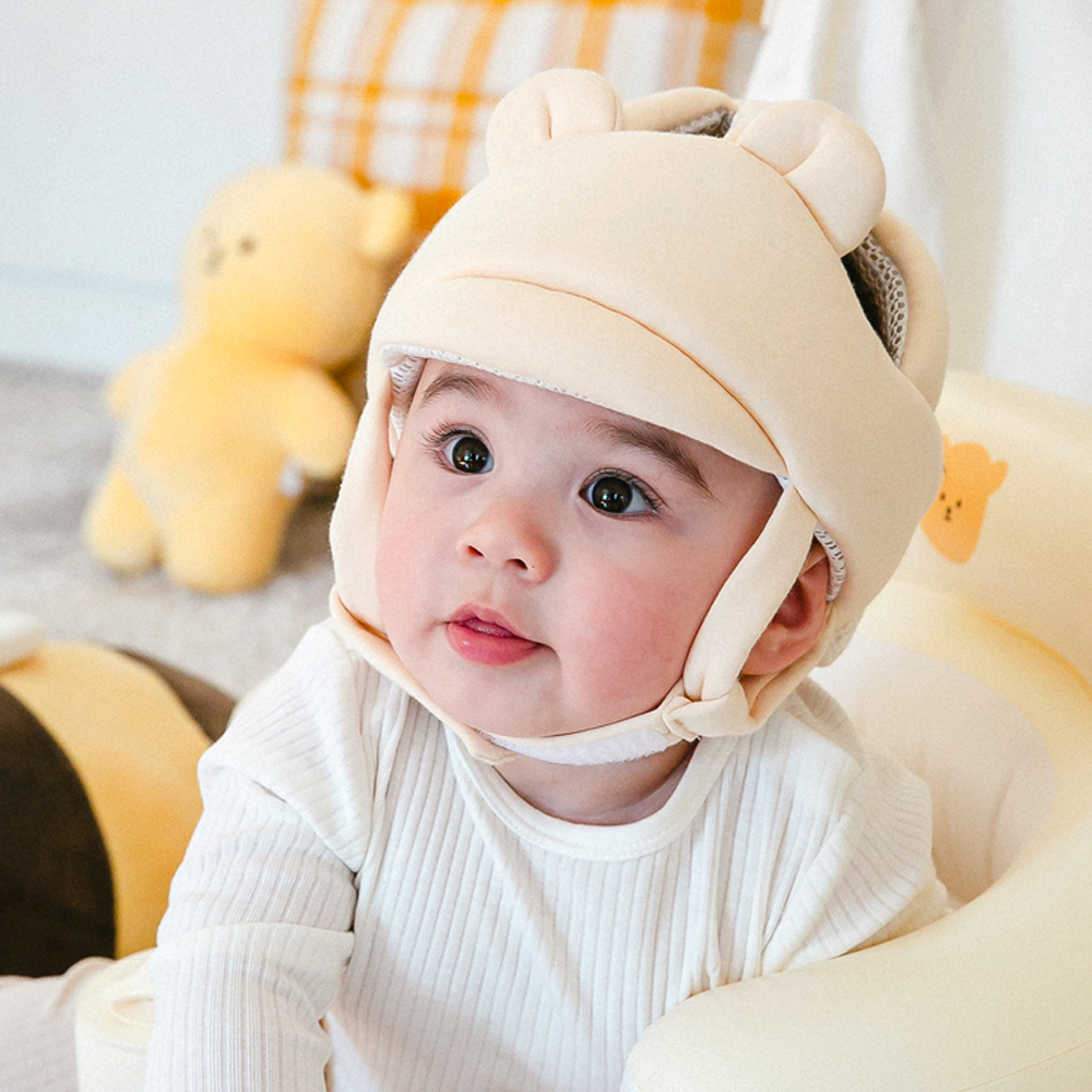 아가드 베베콩 오가닉 아기헬멧 아이보리 유아 머리보호대 머리쿵