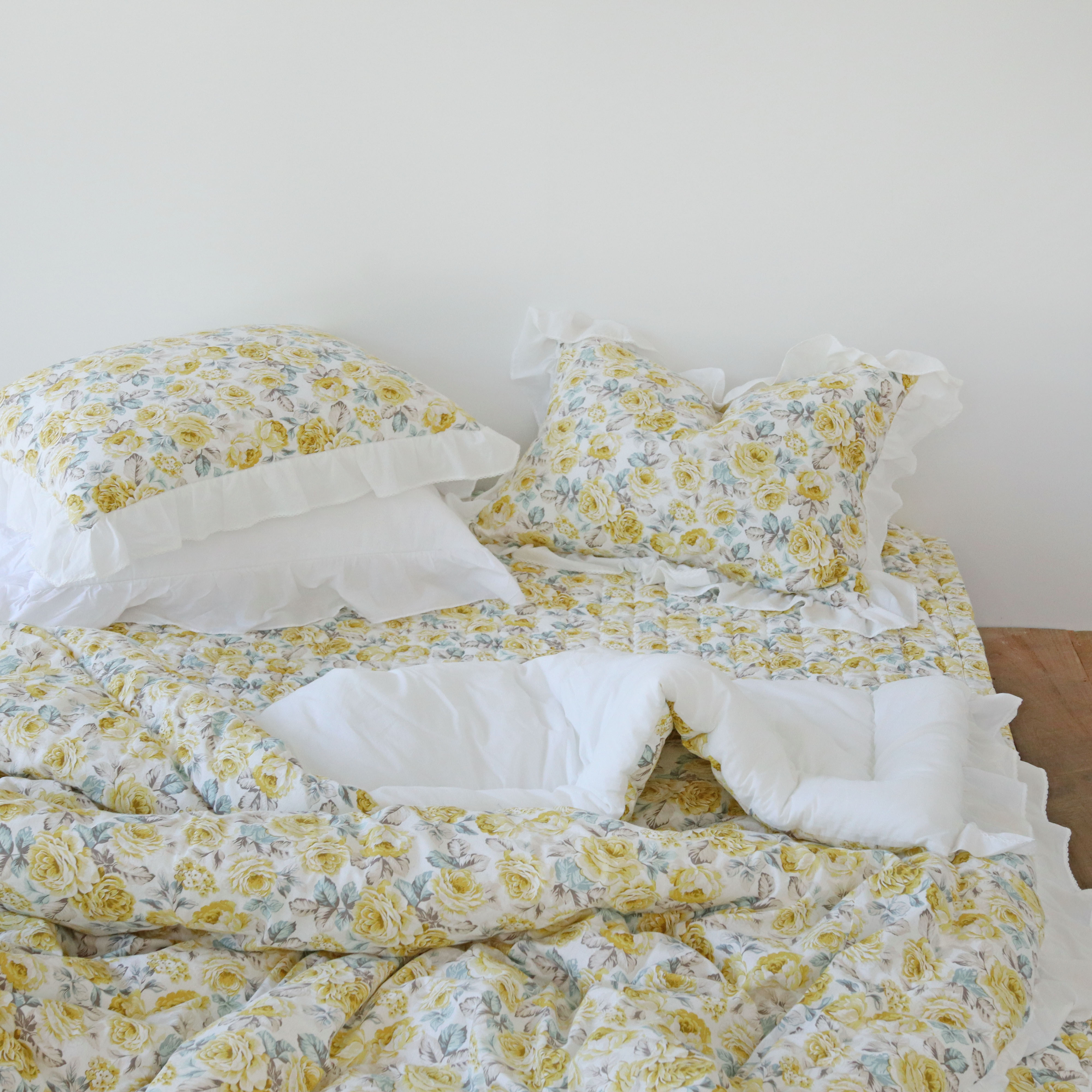 플라워가든 사계절 이불 도톰한 광목 워싱 순면 알러지케어 차렵이불 SS