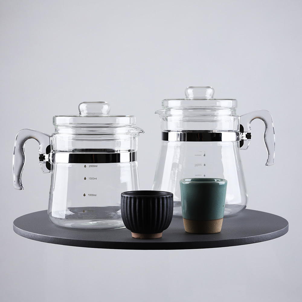 대용량 내열 유리 약탕기 가정용 주전자 티 포트 차포트 티팟