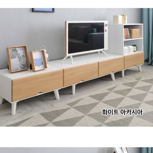 아파트 거실장 TV 진열장 75인치 티비 장 와이드 거실장 다이 이미지 7
