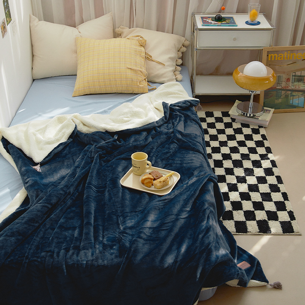 양면 극세사 양털 담요 부드러운 블랭킷 쇼파 이불 겨울 극세사 코지 100x150