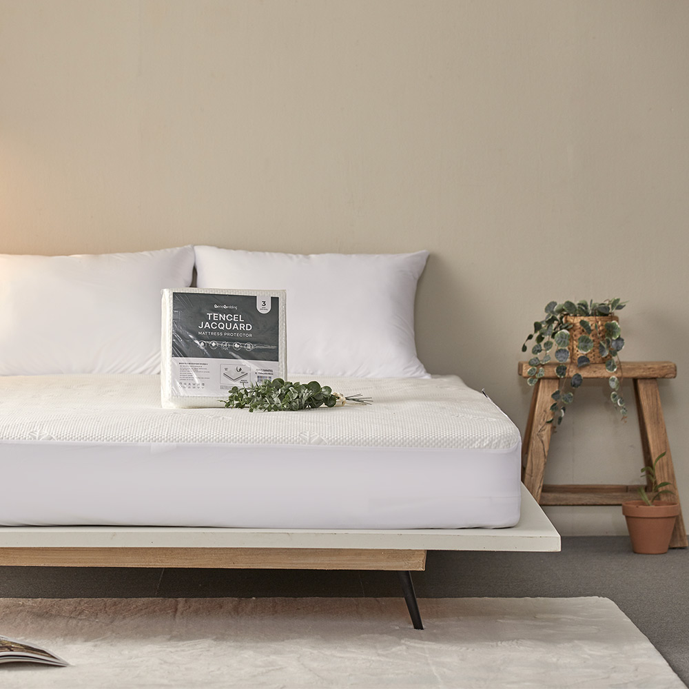 베네베딩 텐셀 자카드 삼중직 침대 매트리스 방수커버 SS