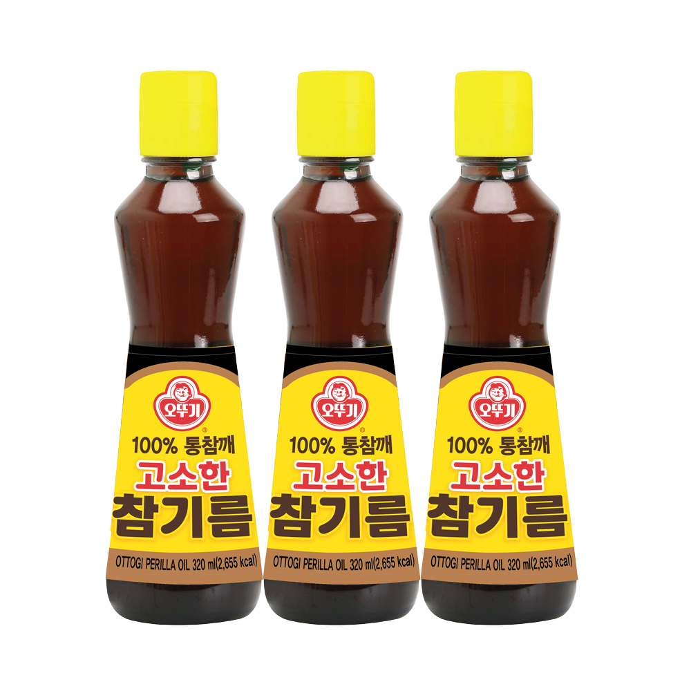 오뚜기 고소한 참기름 병 320ml 2개+1개 외 3종