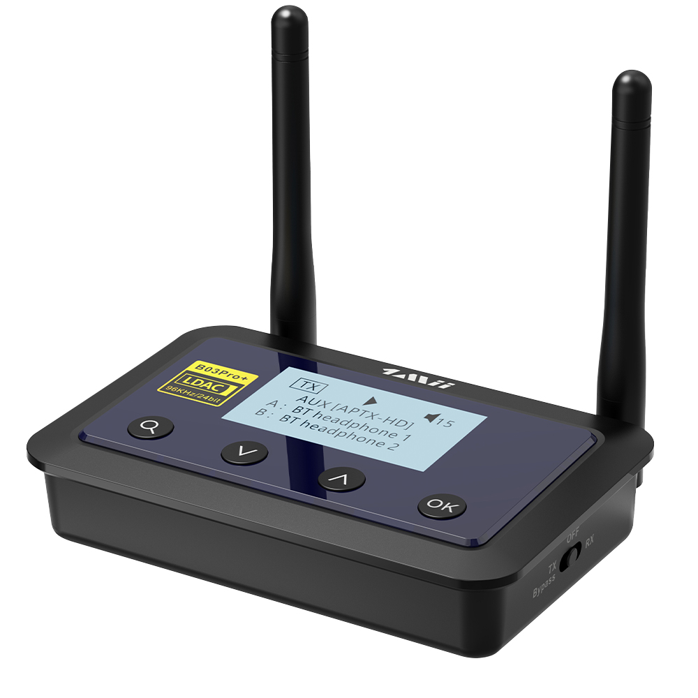 원미 LCD 장거리 블루투스 오디오 송수신기 DAC 허브, 1Mii B03Pro+ 이미지 3