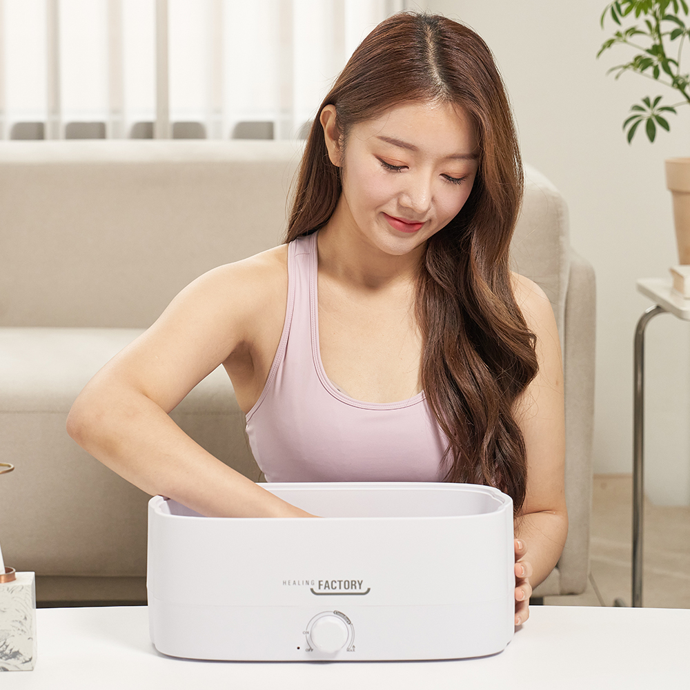 대용량 파라핀용해기 파라핀베스+왁스 6개 가정용 손발 테라피 욕조 기계