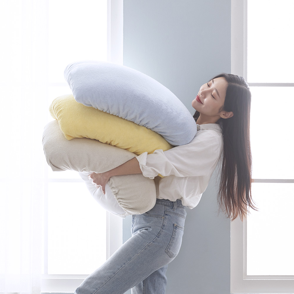 1+1 베네베딩 포그리 순면 타올 베개커버 50x70 세트