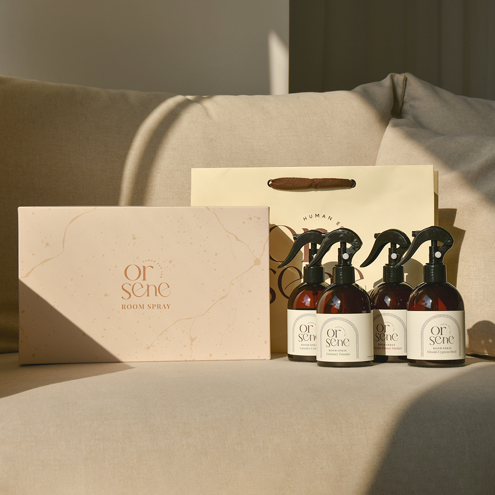올센느 룸스프레이 선물세트 섬유탈취제 집들이선물 세트 4가지 향기