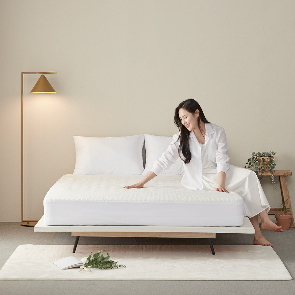 베네베딩 텐셀 자카드 삼중직 침대 매트리스 방수커버 SS