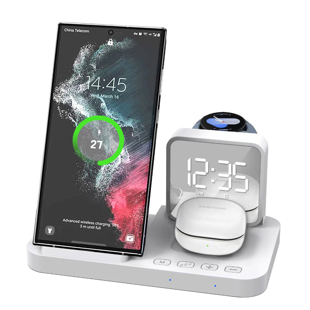 UM2 고속 무선 충전기 시계 올인원 15W 알람 스누즈 UMWH-4IN1SAAP - 상세 이미지 5