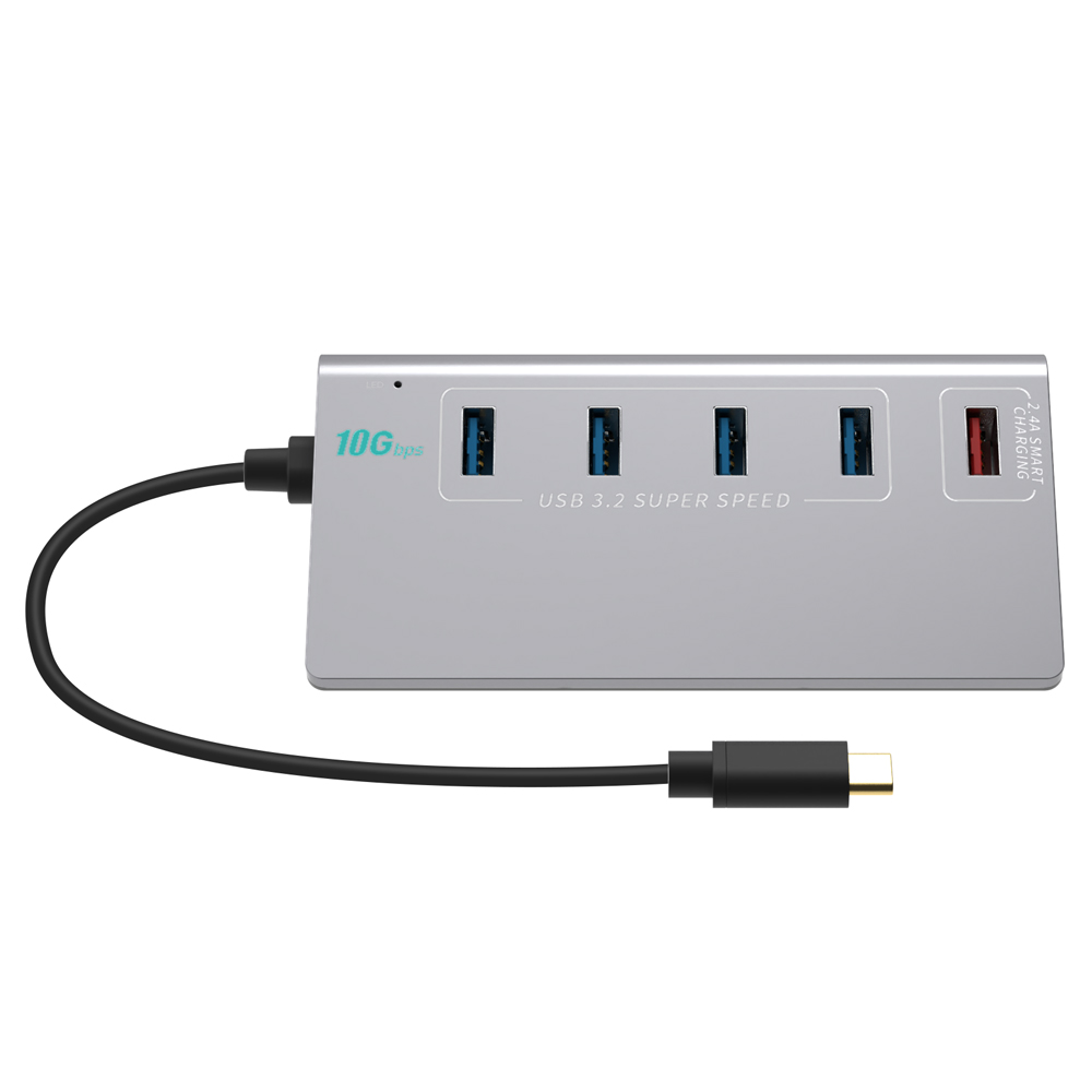 넥스트유 USB3.0 GEN2 10G 5포트 유전원 USB허브 고속충전 3290TC-10G