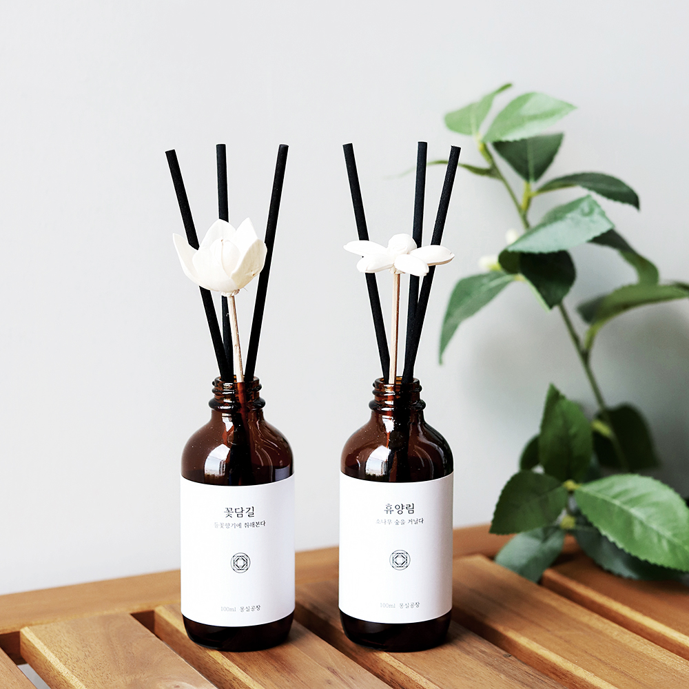 1+1 몽실공장 실내 디퓨저 우드향 편백 피톤치드 금목서 디퓨져 집 방향제 휴양림 - 상세 이미지 4