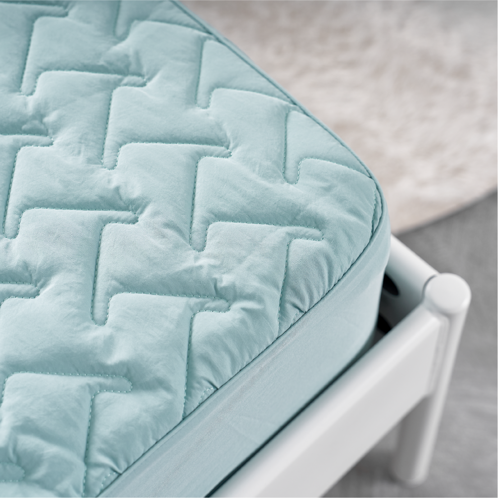 털안붙는 침대커버 강아지 고양이 누빔 매트리스커버 화이트 슈퍼싱글 SS