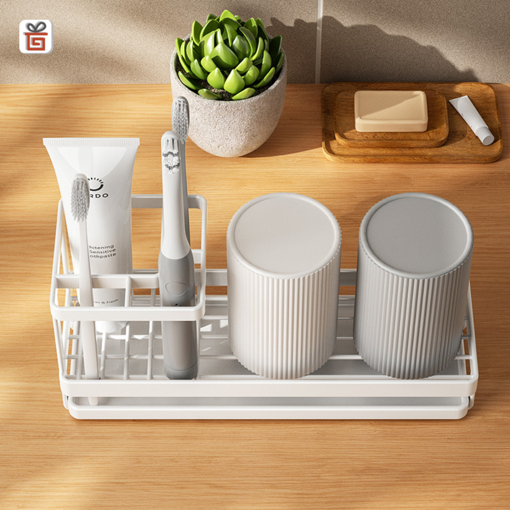 칫솔꽂이 치약 칫솔 양치컵 면도기 거치대
